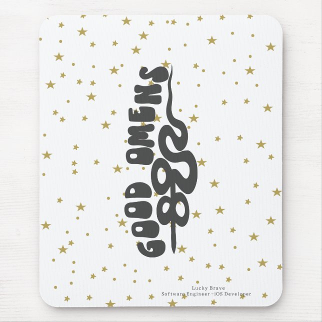 Mousepad Serpente de ómens bons (Frente)