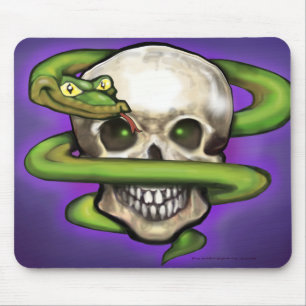 Mousepad Serpente n crânio