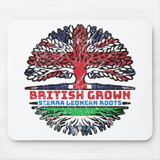 Mousepad Serra Leoa Serra-Leonês Reino Unido (Frente)