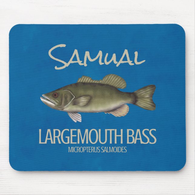 Mousepad Serrano Moderno de Boca Larga Simples Pescador (Frente)