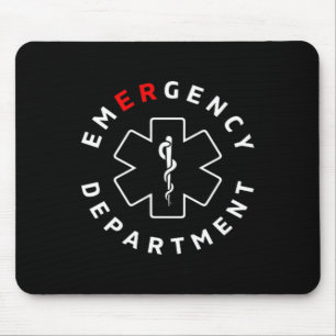 Mousepad Serviço De Emergência Enfermeira Retro Saúde