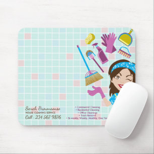 Mousepad Serviço de Limpeza de Casa Faxineira Lavando