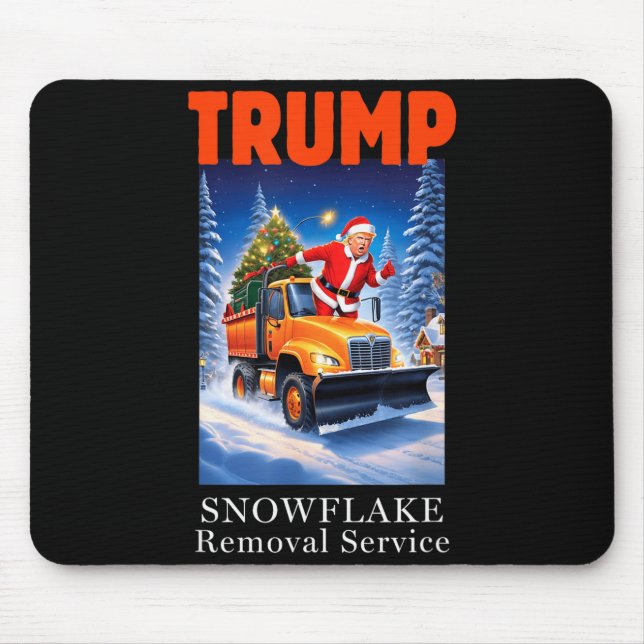Mousepad Serviço de Remoção de Floco de Neve Natal Conserva (Frente)