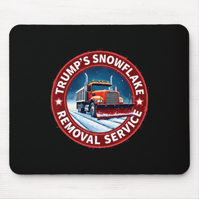 Mousepad Serviço de Remoção de Flocos de Neve de Trump Piad (Frente)
