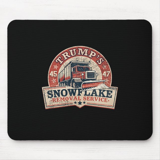 Mousepad Serviço de Remoção de Flocos de Neve de Trump Trum (Frente)