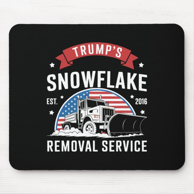 Mousepad Serviço de Remoção de Flocos de Neve de Trump Vers (Frente)