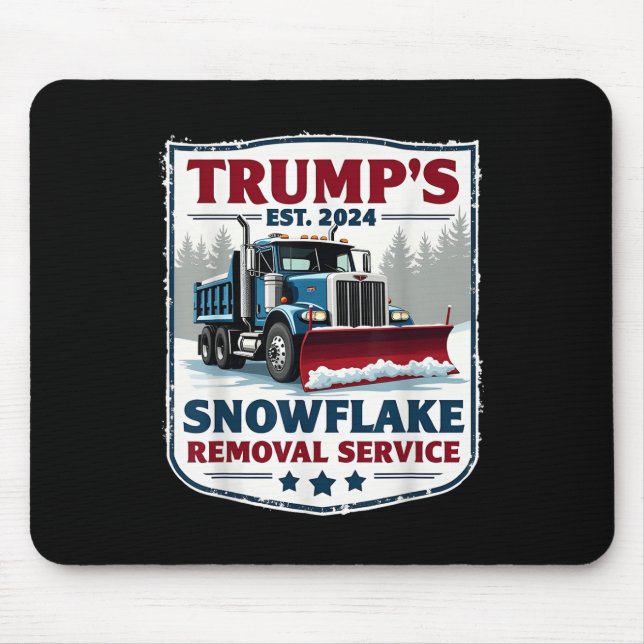Mousepad Serviço de Remoção do Floco de Neve Enganado Trump (Frente)