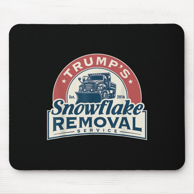 Mousepad Serviço de Remoção do Floco de Neve Enganado Trump (Frente)