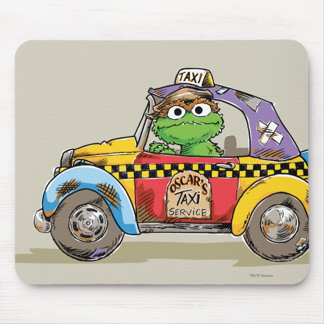 Mousepad Serviço de Táxi do Oscar Antigo (Frente)