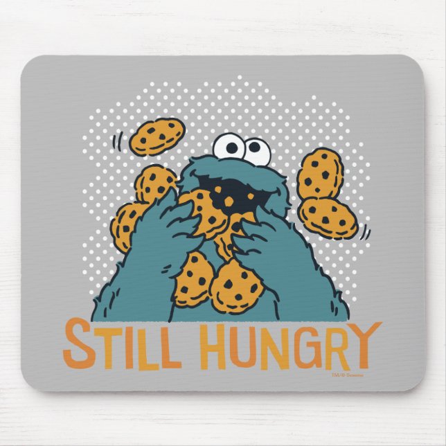 Mousepad Sesame Street | Cookie Monster - Ainda com Fome (Frente)
