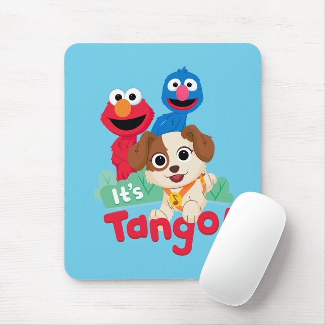 Mousepad Sesame Street | É Tango Com Elmo E Grover (Com mouse)