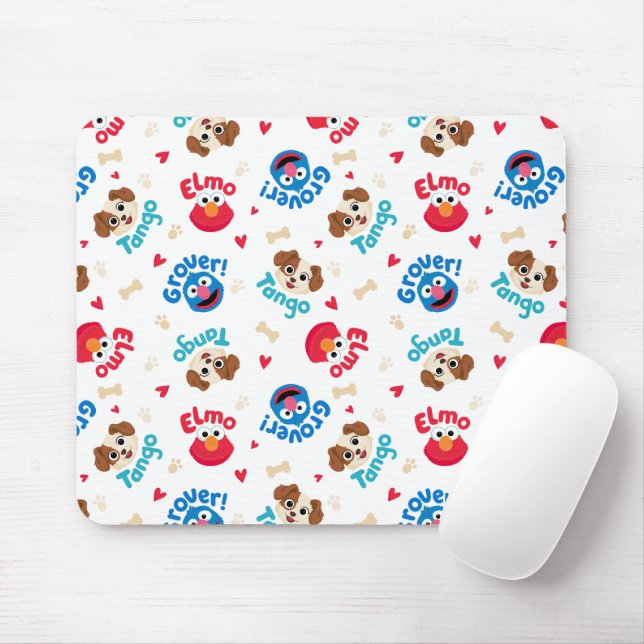 Mousepad Sesame Street | Padrão Tango, Elmo e Grover (Com mouse)