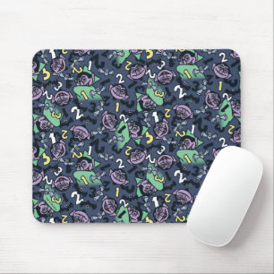 Mousepad Sésamo Sésamo Conde von Count Doodle Pattern