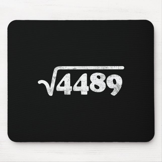 Mousepad Sessenta e Sete 67 Meme Raiz Quadrada 4489 Gíria M (Frente)