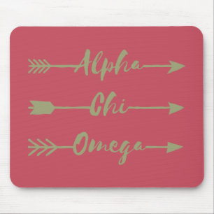 Mousepad Setas alfa de Omega do qui
