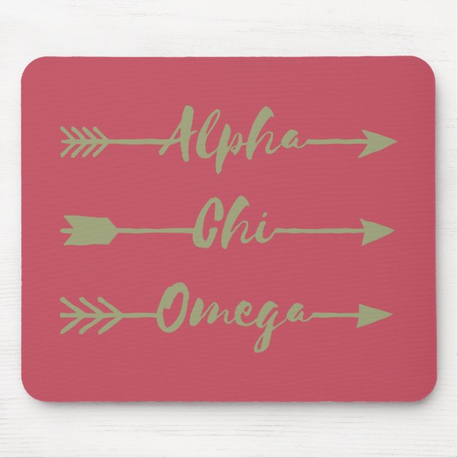 Mousepad Setas alfa de Omega | do qui (Frente)