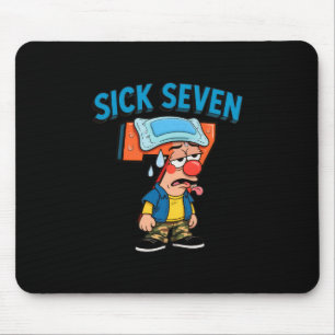 Mousepad Sete Doente Meme Divertido 67 Seis Sete Fantasia d