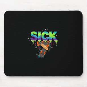 Mousepad Sete Doente Meme Grafite Gotejamento Diversão Jogo