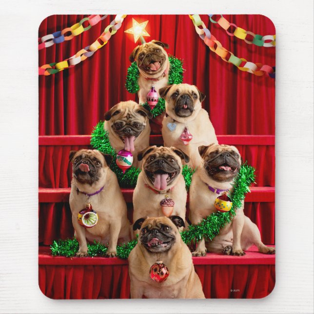 Mousepad Sete Pugs-a-Posing (Frente)