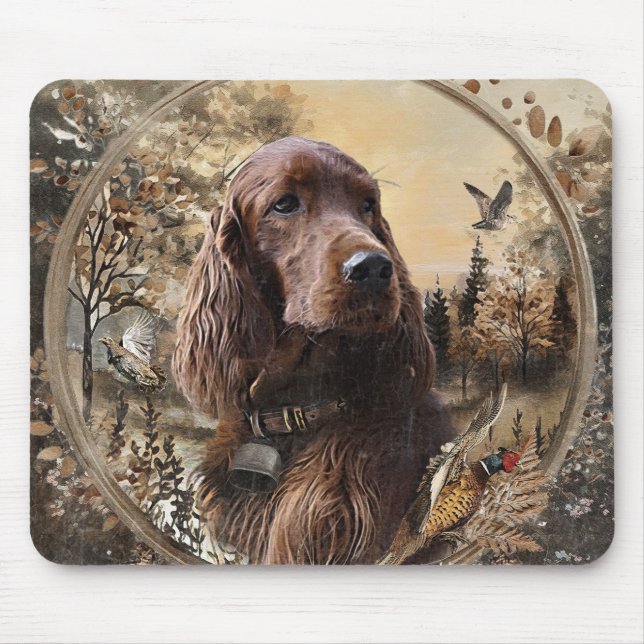 Mousepad Setter Irlandês (Frente)