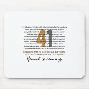 Mousepad Seu 41 Está Vindo Deus Faith Christian