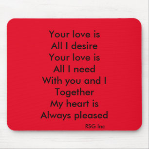 Mousepad Seu amor