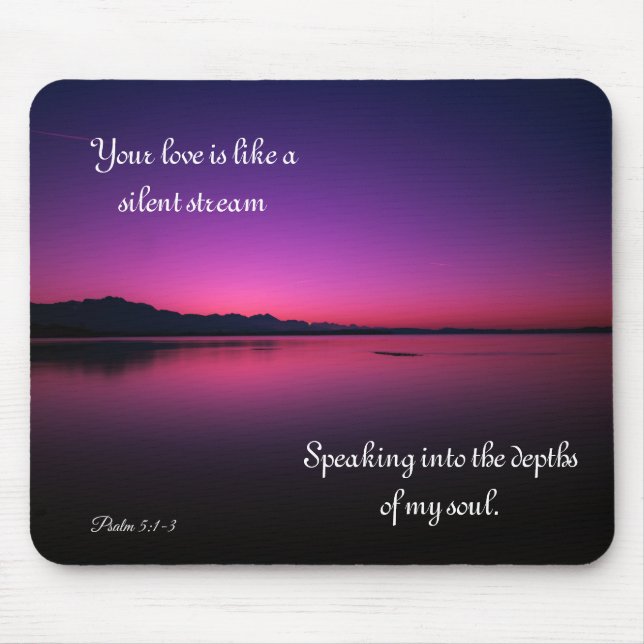 Mousepad Seu amor é como um belo monstro roxo do oceano (Frente)