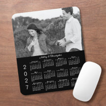 Seu Calendário Personalizado Preto 2027 com Nomes