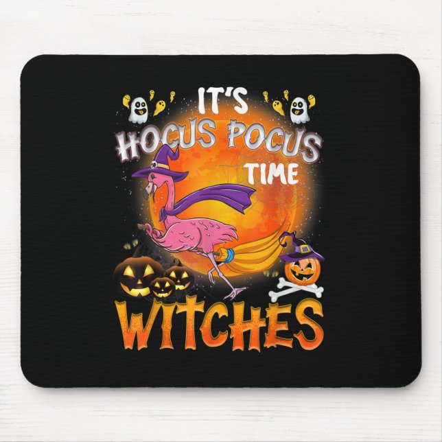 Mousepad Seu Hocucus Time Witches Flamingo (Frente)