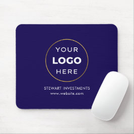 Mousepad Seu Logotipo Azul Marinho Corporativo Empresarial 