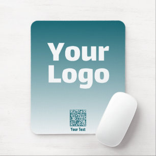 Mousepad Seu logotipo com código QR editável e gradiente Om