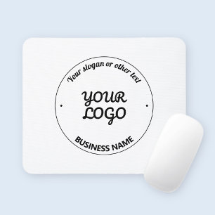 Mousepad Seu logotipo com slogan editável e nome comercial