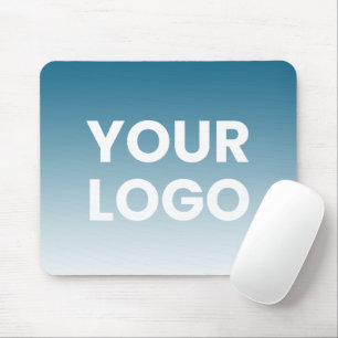 Mousepad Seu logotipo e gradiente de cor de fundo editável