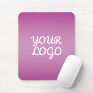 Mousepad Seu logotipo e ombre moderno simples Roxo