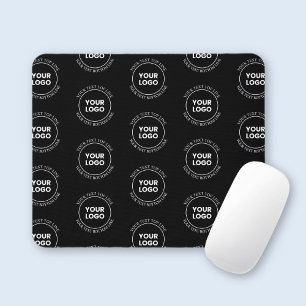 Mousepad Seu logotipo e texto editável Padrão de repetiçã