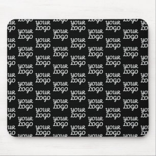 Mousepad Seu Logotipo   Padrão de Logotipo Simples e Repeti