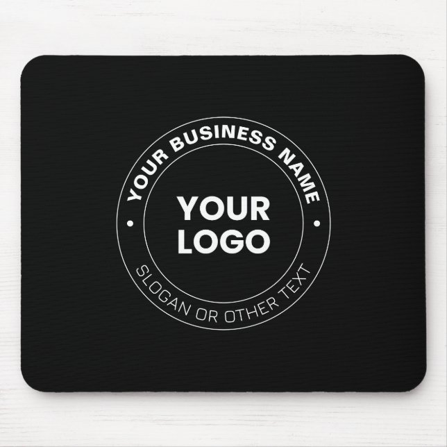 Mousepad Seu Logotipo | Texto e Elementos Modernos Editávei (Frente)