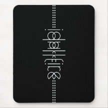 Seu nome como Alienígena Glifos - Preto Único