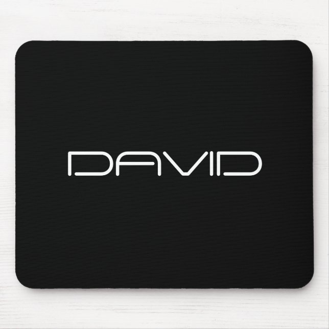 Mousepad Seu nome | Legal Texto Personalizável Estilizado (Frente)