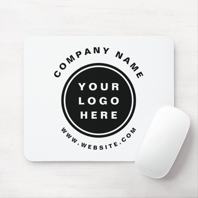 Mousepad Seu Promocional de logotipo comercial Empresa (Com mouse)