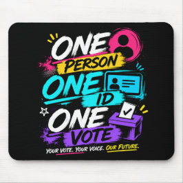 Mousepad “Seu Voto. Sua Voz. Nosso Futuro!”