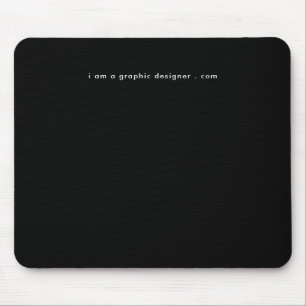 Mousepad Seu Website Endereço Simples Preto e Branco Moder