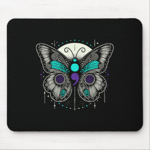 Mousepad Sexo de Saúde Mental Sensação de Suicídio Semicolo