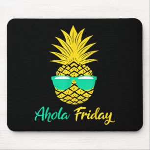 Mousepad Sexta-feira Aloha Abacaxi Frutas de Verão Abacaxi