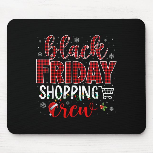 Mousepad Sexta-Feira Engraçada Comprando Tripulação Natal P (Frente)