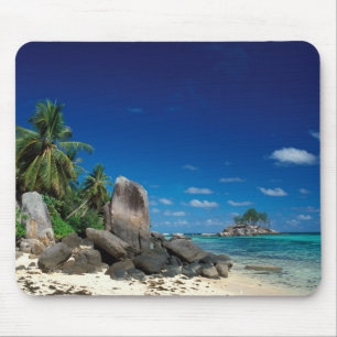 Mousepad Seychelles, Ilha de Mahe, Praia de Anse Royale.