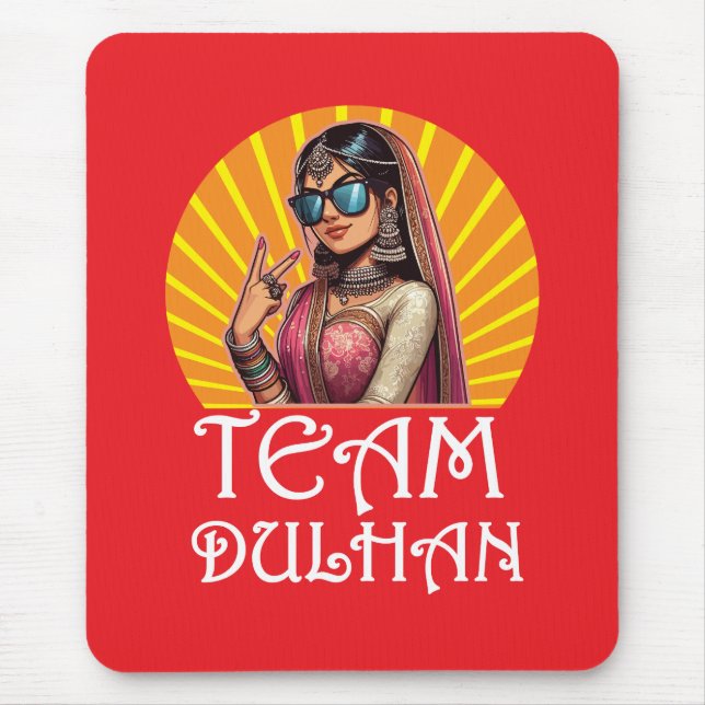 Mousepad Shaadi Vibes de Casamento de Desi Impressão Person (Frente)