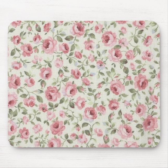 MOUSEPAD SHABBY PETITE PINK ROSES (Frente)