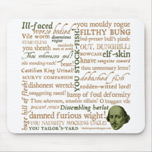Mousepad Shakespeare insulta a coleção