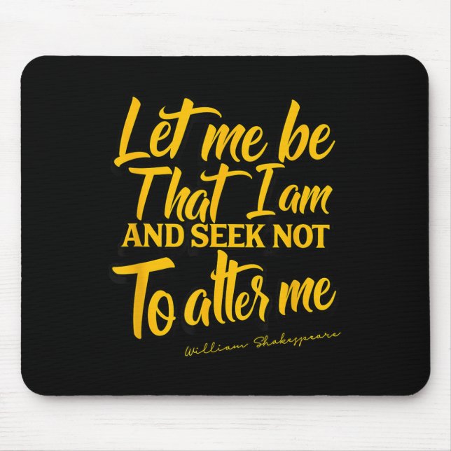 Mousepad Shakespeare Quote Much Ado About Nothing Gift Play (Frente)